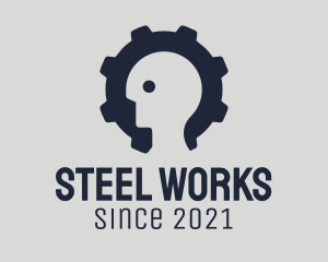 Industrial Human Worker logo design