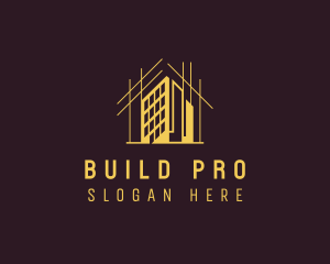 High Rise Building Construction logo design