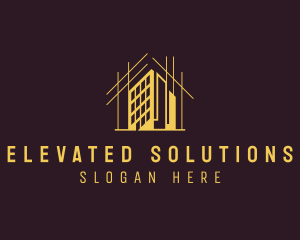 High Rise Building Construction logo design