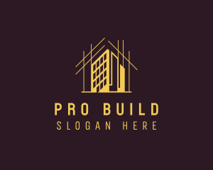 High Rise Building Construction logo design