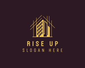 High Rise Building Construction logo design