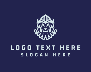 Mysterious - Old Viking Face logo design