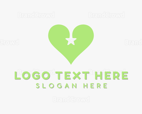 Green Star Heart Logo