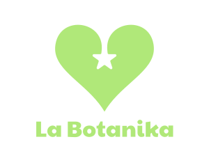 Green - Green Star Heart logo design