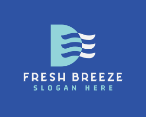 Breeze - Breeze Waves Letter D logo design