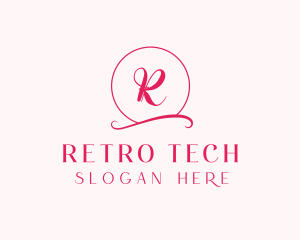 Girly Retro Neon logo design