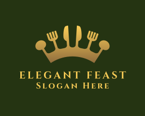 Banquet - Royal Cutlery Crown Dining logo design