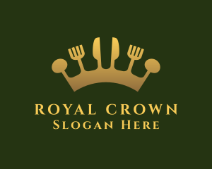 Royal Cutlery Crown Dining logo design