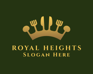 Royal Cutlery Crown Dining logo design