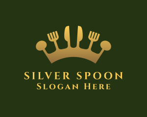 Royal Cutlery Crown Dining logo design