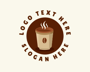 Fuel Gauge - Coffee Cup Drink logo design
