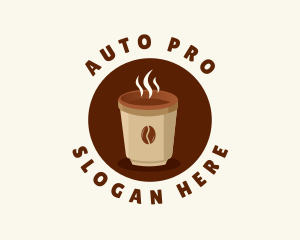 Caffeine - Coffee Cup Drink logo design