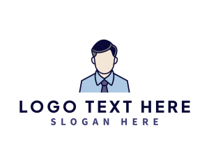 Suit - Businessman Profile Person logo design