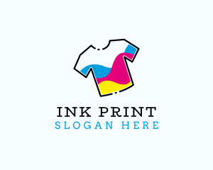 Print - Shirt Print Wave logo design