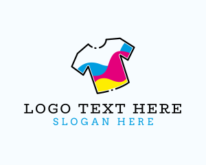 Cmyk - Shirt Print Wave logo design