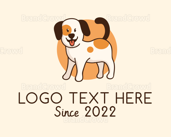 Cute Puppy Grooming Logo