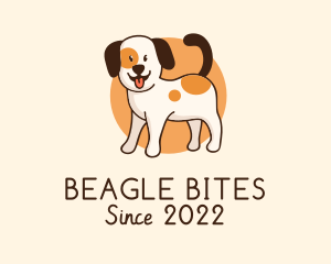 Beagle - Cute Puppy Grooming logo design