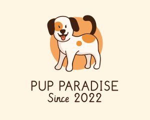 Cute Puppy Grooming logo design