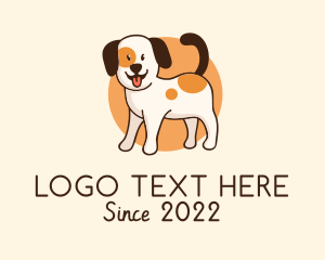 Beagle - Cute Puppy Grooming logo design