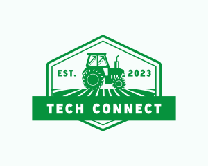 Farm Field Tractor Logo