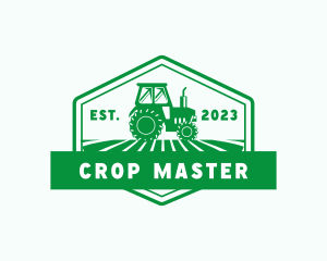 Farm Field Tractor logo design