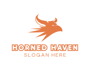 Falcon Horns Chimera logo design