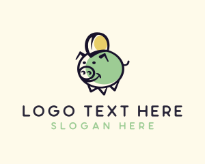 Piggy Bank - Piggy Money Savings logo design