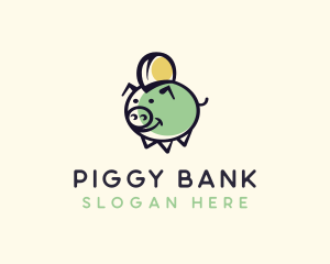 Piggy Money Savings logo design