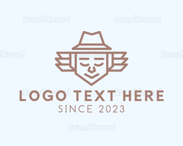 Minimalist Father Hat Logo