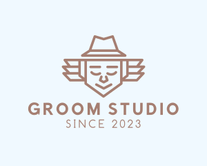 Groom - Minimalist Father Hat logo design
