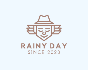 Minimalist Father Hat logo design