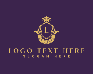 Luxury Boutique Shield Logo