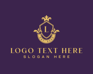 Luxury Boutique Shield Logo