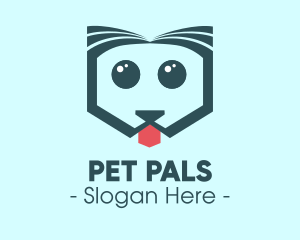 Cute Pet Dog logo design