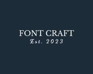 Typeface - Generic Business Text logo design