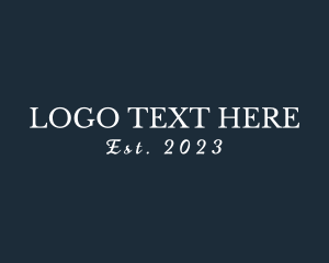 Event - Generic Business Text logo design