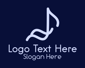 Wave Music Note Logo