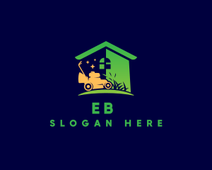 Lawn Mower Landscaping Logo