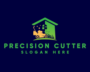 Lawn Mower Landscaping logo design