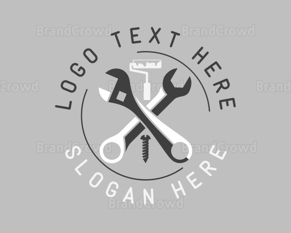 Construction Handyman Tools Logo
