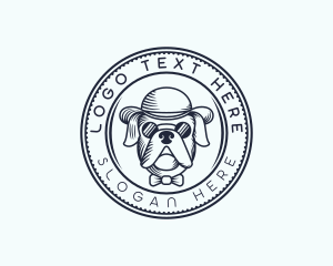 Dog Pet Grooming Logo