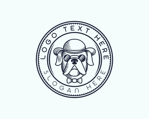 Sunglasses - Dog Pet Grooming logo design