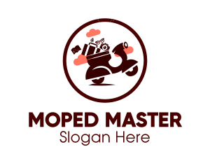 Moped - Scooter Motorcycle Trip Tour logo design