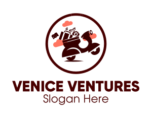 Venice - Scooter Motorcycle Trip Tour logo design