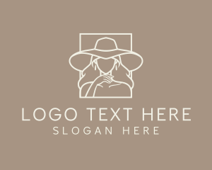 Glam - Woman Hat Boutique logo design