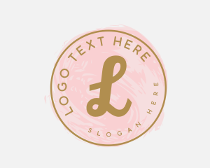 Lettermark - Golden Beauty Fashion logo design