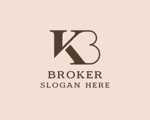 Classic Letter KB Monogram Logo