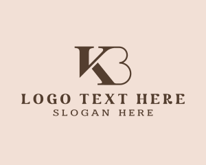 Enterprise - Classic Letter KB Monogram logo design