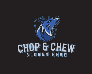 Wolf Howl Emblem Logo