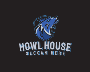 Wolf Howl Emblem logo design